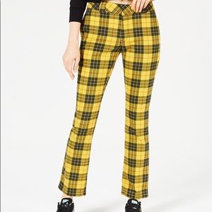 Dickie’s Junior Yellow Plaid Pants Size 25